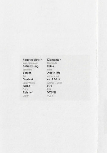 Ca. 1900 - Italian Diamonds brooch, incl. Gemstones certificate! - Image 7