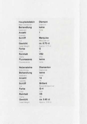 ** SOLD ** Dated 1988 - Vintage Diamondsring incl. Gemstones certificate! - Image 6