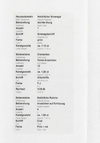 Ca. 1890 - 18 ct. Rose gold Ring, incl. Gemstones Appraisal! - Image 6