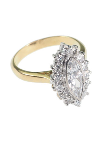 ** SOLD ** Dated 1988 - Vintage Diamondsring incl. Gemstones certificate! - Image 3