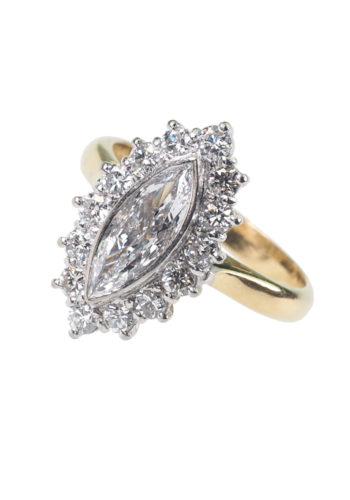 ** SOLD ** Dated 1988 - Vintage Diamondsring incl. Gemstones certificate! - Image 4