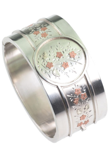 Ca. 1880 - Victorian Sterlingsilver Bangle - Image 3