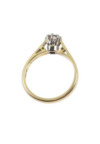 Dated 1978 - Half carat Brilliant Solitaire Vintage Engagement ring - Image 5