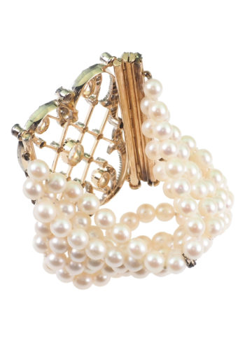 Ca. 1900 - Choker with Pearls, Diamonds & Moonstones - Image 10