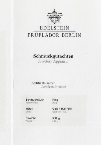 Ca. 1920 - French Art déco Ring with Onyx & Diamonds, incl. Jewellery Appraisal! - Image 7