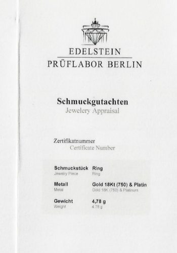 Ca. 1900 - Art nouveau Ring with Ruby & Diamonds, incl. Gemstones appraisal! - Image 7