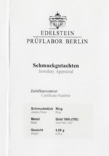 Ca. 1930 - Art déco Emerald Ring with Jewelry Appraisal! - Image 7