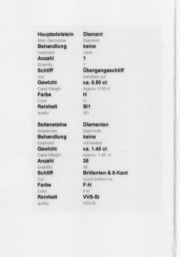 Ca. 1950 - 18K Gold Diamondsring with Brilliants, Jewelry appraisal! - Image 6