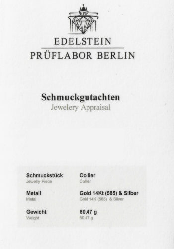 ** SOLD ** Ca. 1820 - Dutch Diamond Necklace with Jewelry appraisal! - Image 9