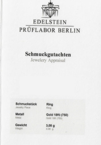 Ca. 1960 - Dutch Diamonds ring incl. Gemstones appraisal! - Image 9