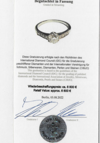 Ca. 1960 - Dutch Diamonds ring incl. Gemstones appraisal! - Image 8