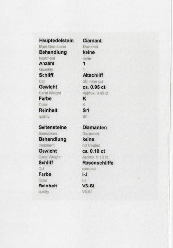 ** SOLD ** Ca. 1930 - Dutch Diamond Engagement ring Jewelry appraisal! - Image 8