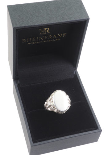 Ca. 1900 - Mans ring Silver-Signet ring - Image 3