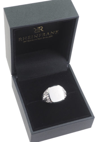 Ca. 1930 - Men's ring of Silver, Signet ring - Image 4