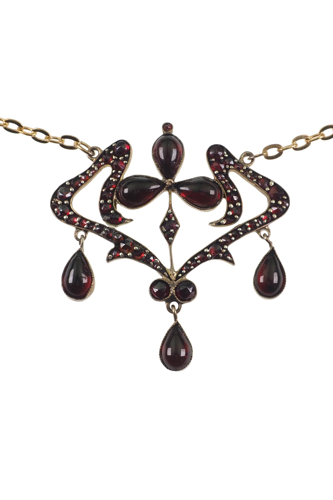 forlænge krøllet dart Ca. 1900 – Bohemian Garnet Art nouveau necklace | Antique Jewellery Berlin  · Engagement Rings · Wedding Bands