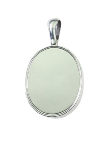 Ca. 1880 - "I cling to thee" Sterling silver Medallion - Image 3