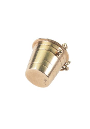 Ca. 1960 - "Champagne cooler" 14K Gold pendant - Image 3