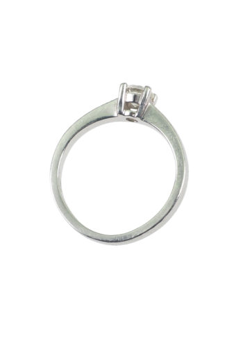 Ca. 1970 - Platinum Vintage Engagement ring / Brilliant - Image 4