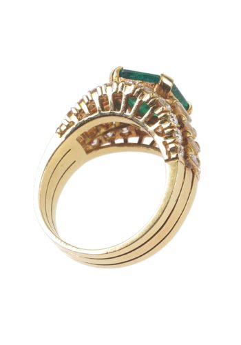 Ca. 1960 - Habachtal Emerald Ring, incl. Gemstones Appraisal! - Image 5