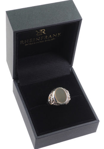 Ca. 1900 - Agate Signet Ring of Silver - Image 4