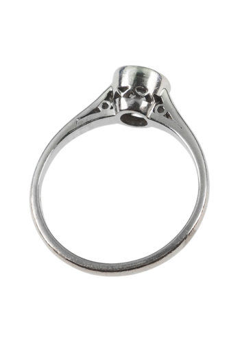 Ca. 1930 - English Diamond Solitaire Engagementring - Image 5