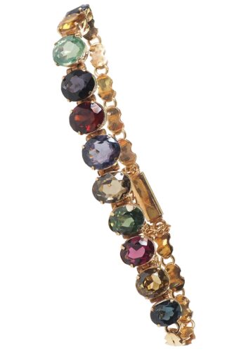** SOLD ** Ca. 1930 - Multicolour Gemstones Bracelet, English - Image 3