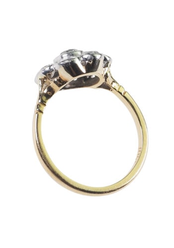 Ca. 1920 - Art déco Diamond Cluster Engagement Ring, Daisy - Image 5