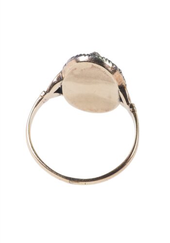 Ca. 1780 - Diamond & Enamel, Danish Goldring - Image 5