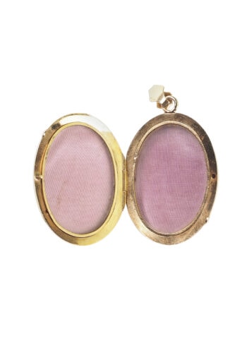 Ca. 1870 - Enamel Painting Gold Medallion, French - Image 5