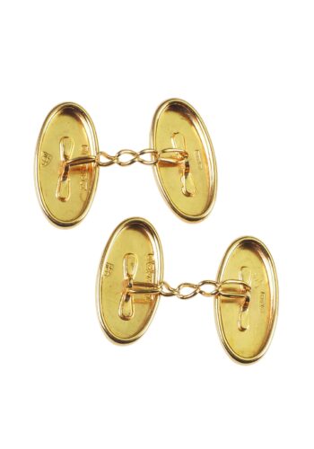 Dated 1911 - 15 Carat Yellow-gold Cufflinks - Image 3
