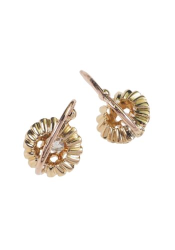 Ca. 1890 - Diamond & Pearl, French Earrings - Image 3