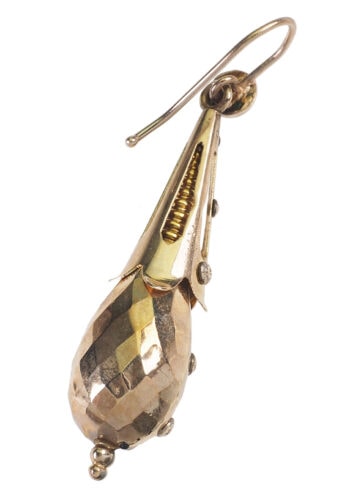 Ca. 1870 - "Etruscan Revival" Gold Earrings, Victorian England - Image 3