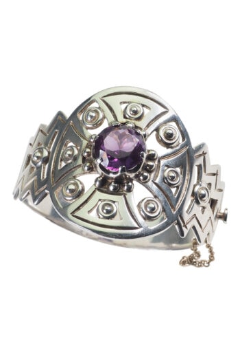 Ca. 1950 - Sterling Silver Vintage Bangle Mexico - Image 3