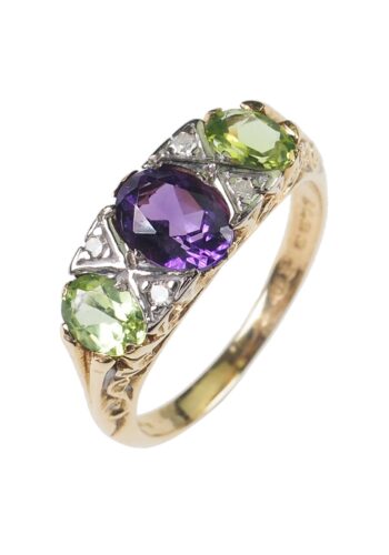 ** SOLD ** Dated 1902 - Suffragettes Jewelry 18 ct. Goldring - Image 3