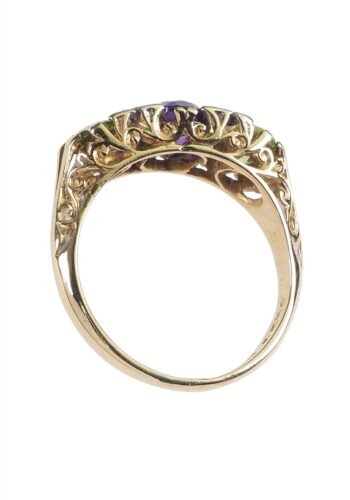** SOLD ** Dated 1902 - Suffragettes Jewelry 18 ct. Goldring - Image 5