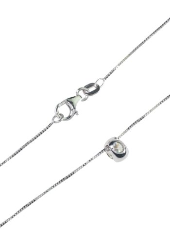 Ca. 1980 - Brilliant Solitaire Pendant with Goldchain - Image 4