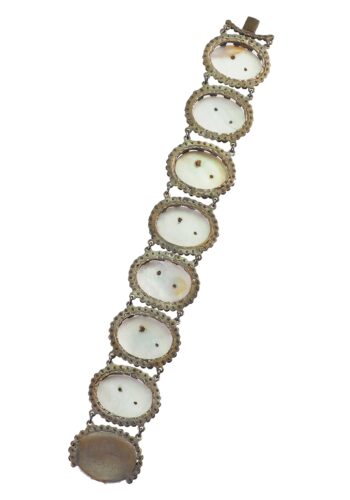 Ca. 1830 - Cut Steel & Mother-of-pearl Bracelet - Image 6