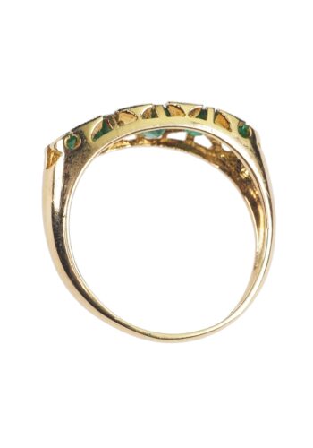 Ca. 1960 - Emerald & Diamond Vintage Engagement Ring - Image 5