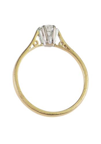 Ca. 1970 - Brilliant Solitaire Vintage Engagementring - Image 4