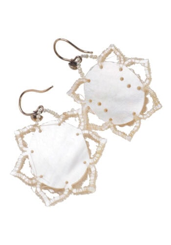 Ca. 1850 - Seed pearls Earrings "Wedding jewelry" - Image 6