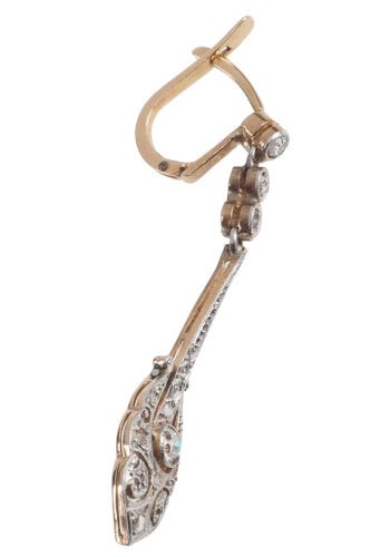 Ca. 1925 - Art déco Diamond Earrings, Dutch - Image 3