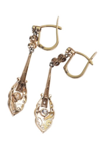 Ca. 1925 - Art déco Diamond Earrings, Dutch - Image 4