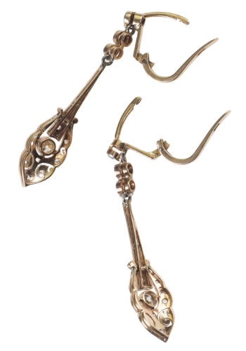Ca. 1925 - Art déco Diamond Earrings, Dutch - Image 5