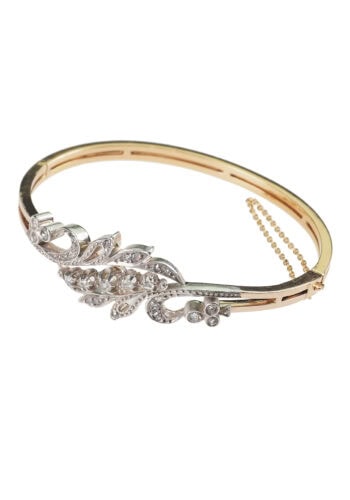 Ca. 1880 - French Diamond Bangle, Provence - Image 4