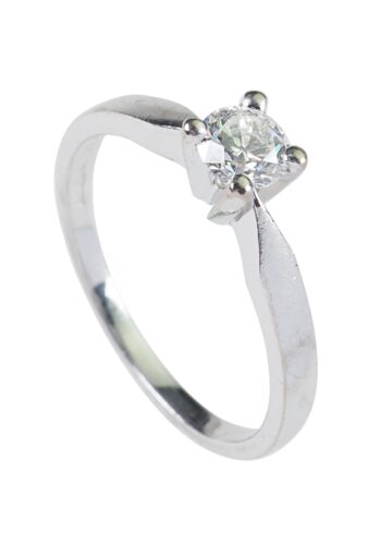 Ca. 1970 - Vintage Solitaire Diamond Engagement Ring - Image 3