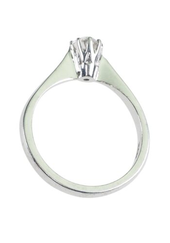 Dated 1983 - Solitaire Diamond Vintage Engagement Ring - Image 5