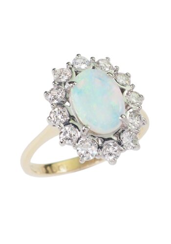 Dated 1973 - Opal & Brilliant Engagement Ring - Image 3