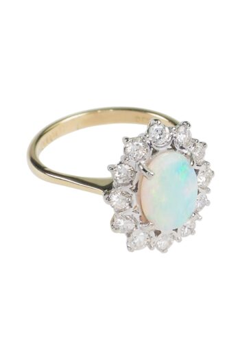 Dated 1973 - Opal & Brilliant Engagement Ring - Image 4
