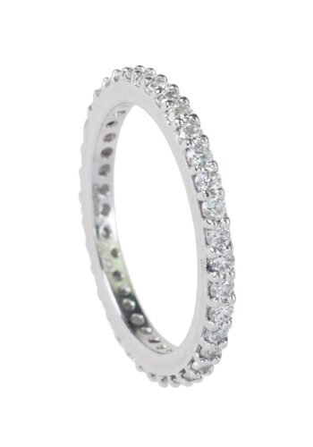 Ca. 1980 - Platinum Eternity Ring / Memoryring - Image 3