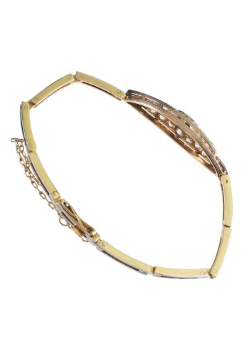 Ca. 1920 - Art deco Bracelet with Sapphire & Diamonds, English - Image 4